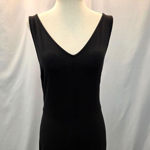 Ann Taylor Comfort Fit Black Maxi Rayon Dress Size Medium - Picture 3 of 8